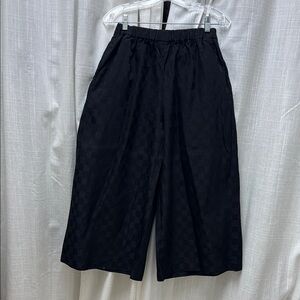Comme des Garcon Cropped Jacquard Culottes